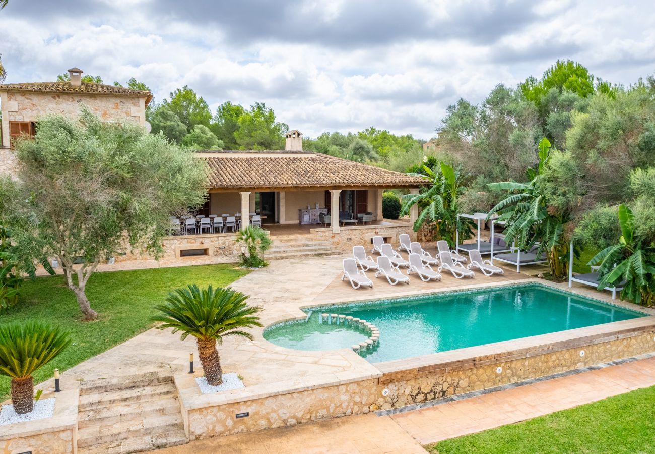 Ferienvilla 5StarsHome, mit freistehendem Haus, Klimaanlage, Wifi, Garten und privatem Pool, Strand in der Nähe, Mallorca